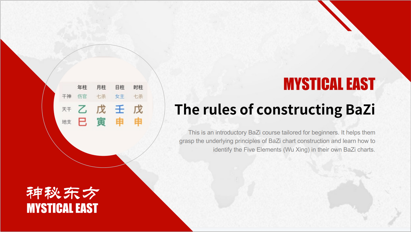 The rules of constructing BaZi ba zi online